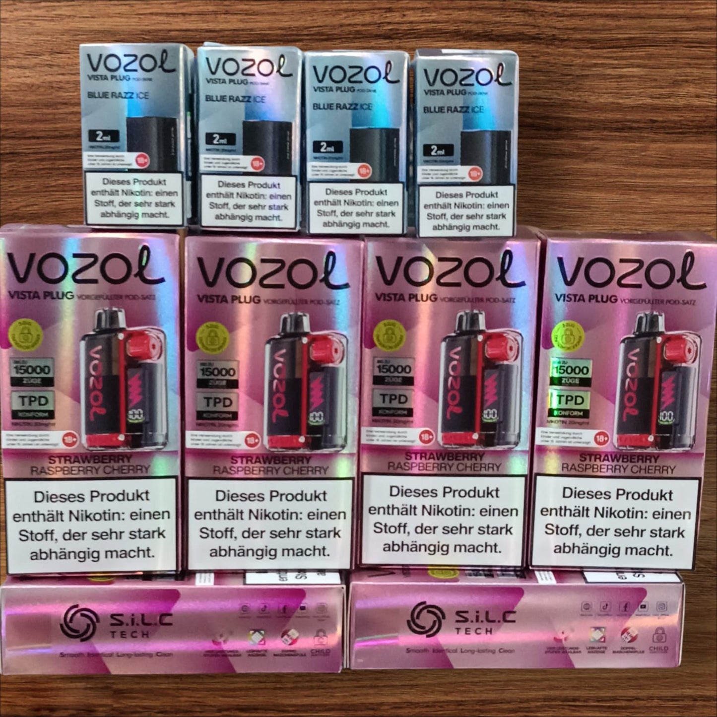 Voz withol Refillable Vape Kit Box, Charging Cable & Long-Lasting Battery (Random Flavour)