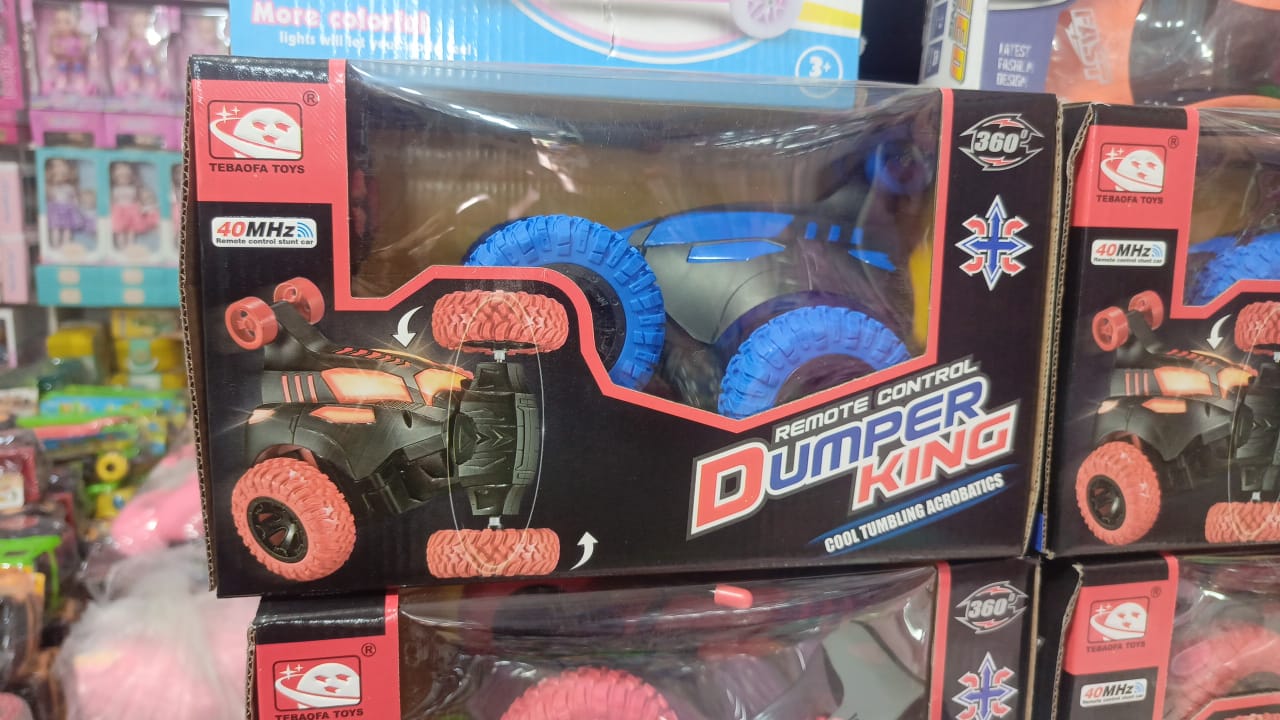 40MHz RC Rotating Stunt Car – Battery Operated Remote Control Rotation & Flip Car