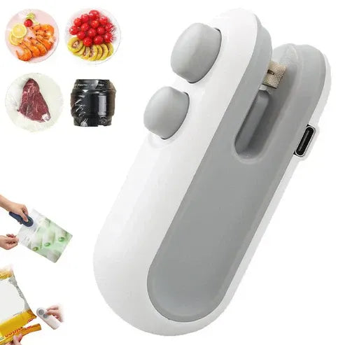 Portable Rechargeable Mini Sealer For Plastic Bags | Handheld Heat Sealing Machine