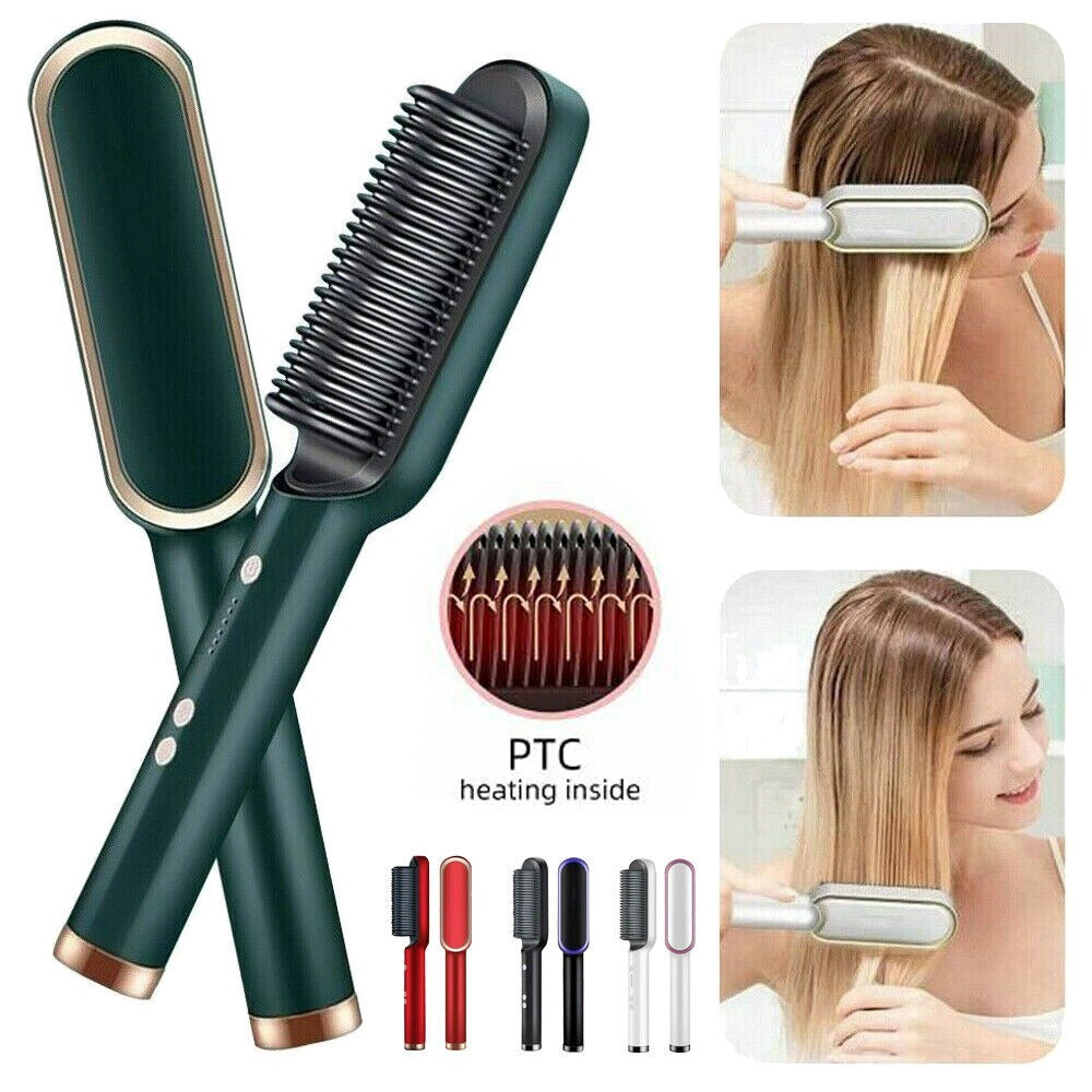 Mini Rechargeable Hair Straightener & Hot Comb