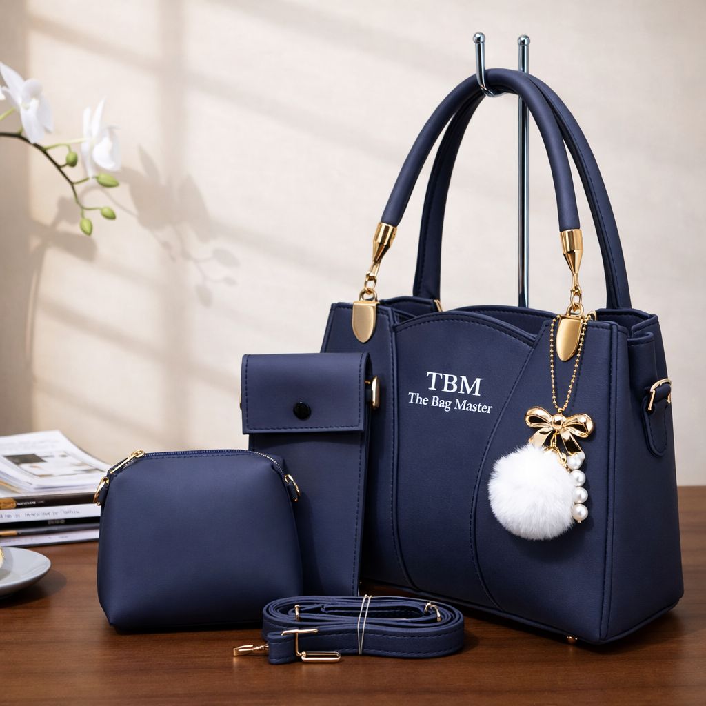 TBM The Bag Master 3 Piece Handbag Set Providing Stylish Design Comfortable Use Everyday Carry Support
