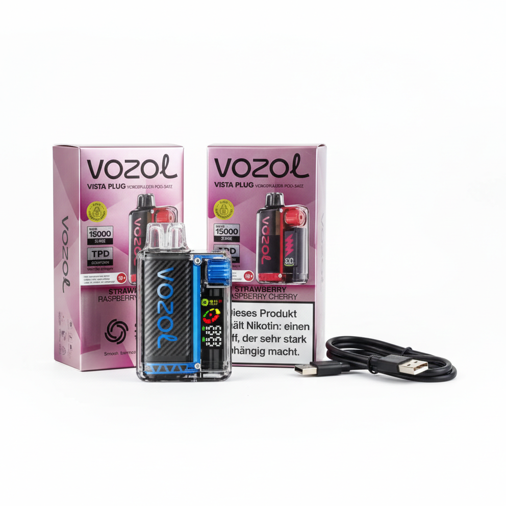 Voz withol Refillable Vape Kit Box, Charging Cable & Long-Lasting Battery (Random Flavour)