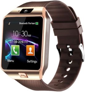 DZ09 Bluetooth Smartwatch,Touchscreen Wrist Smart Phone Watch Sports Fitness Tracker with SIM SD Card Slot Camera