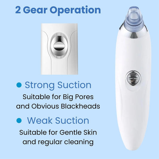 Derma Suction Pore Cleaning Device With Powerful Vacuum Action Gently Removes Dirt, Oil, And Blackheads, Leaving Skin Clean, Smooth, And Refreshed