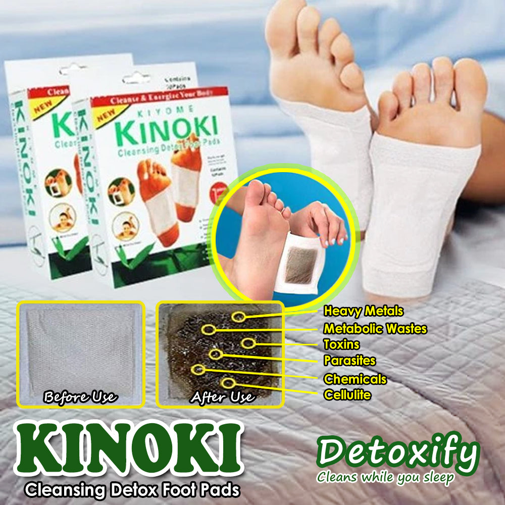 Kiyome Kinoki Detox Foot Pads | Pain-Free Cleansing Pads for Toxin Removal, Stress Relief & Improved Vital Organ Function | Red & Blueberry Variants (Random Variant)
