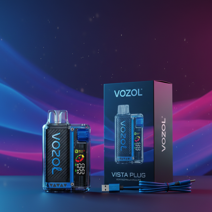 Voz withol Refillable Vape Kit Box, Charging Cable & Long-Lasting Battery (Random Flavour)
