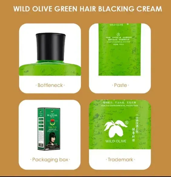 Sardar Jee Black Hair Color Gel – Easy Dyeing Colouring Gel with Oil (2 Bottles, 1000ml) | Long-Lasting Natural Black Hair Color