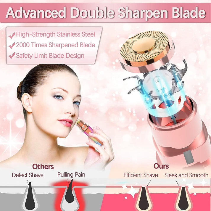 2 in 1 Electric Eyebrow Trimmer and Shaver, Rechargeable