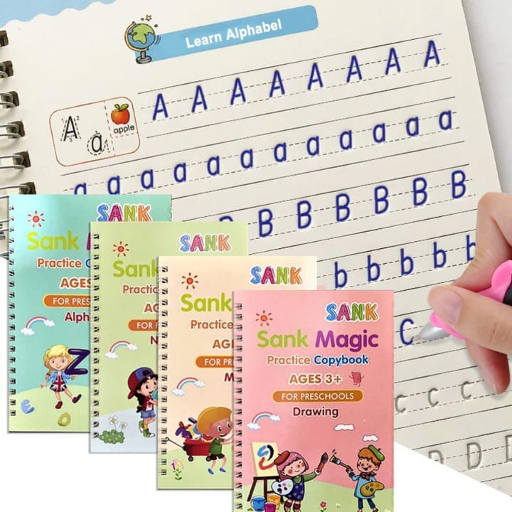 Magic Practice Tracing Book – Handwriting Learning Book for Preschool & Kindergarten Kids