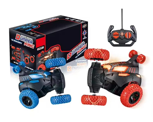 40MHz RC Rotating Stunt Car – Battery Operated Remote Control Rotation & Flip Car