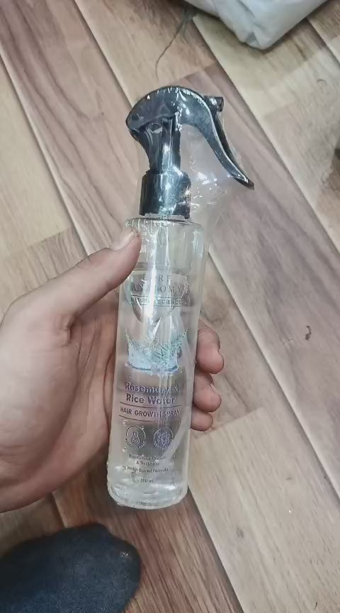 Bare Anatomy Rosemary & Rice Water Hair Growth Spray | Boosts Thickness | Controls Hair Fall | 200ml